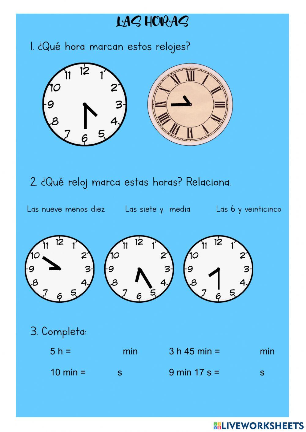 Las horas