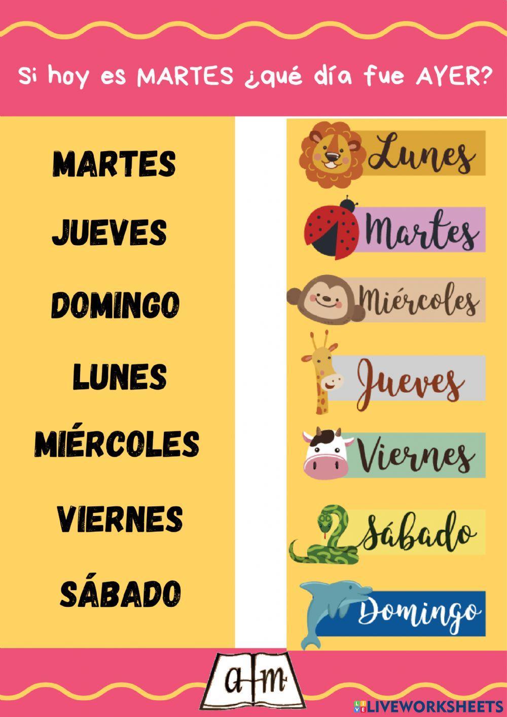 Los días de la semana