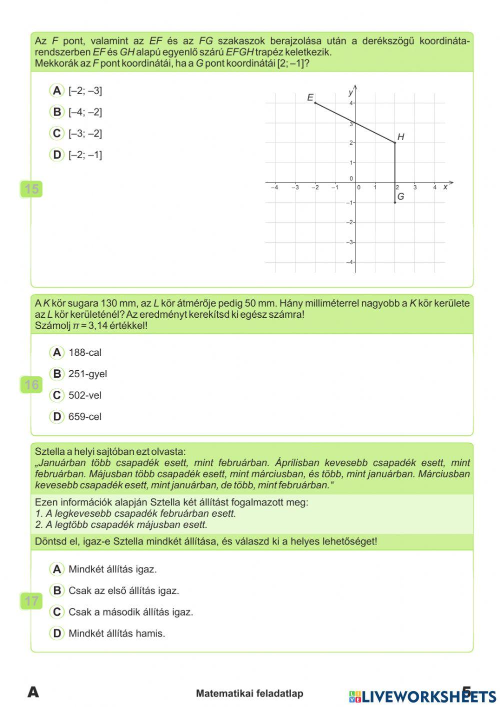 Monitoros feladatsor 2016-2017