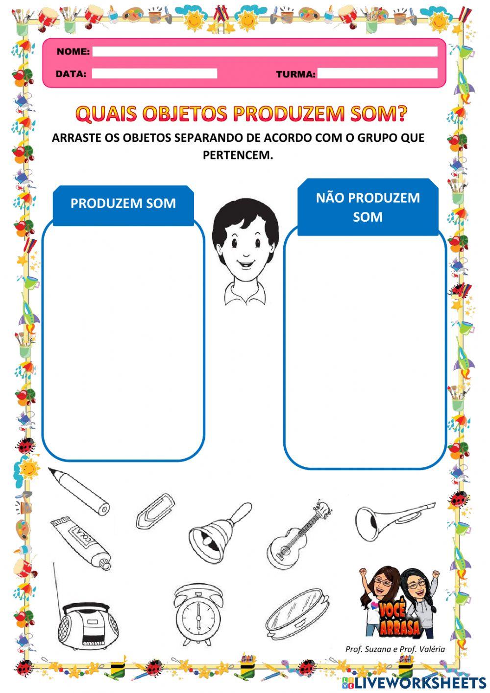 Quais Objetos Produzem Som?