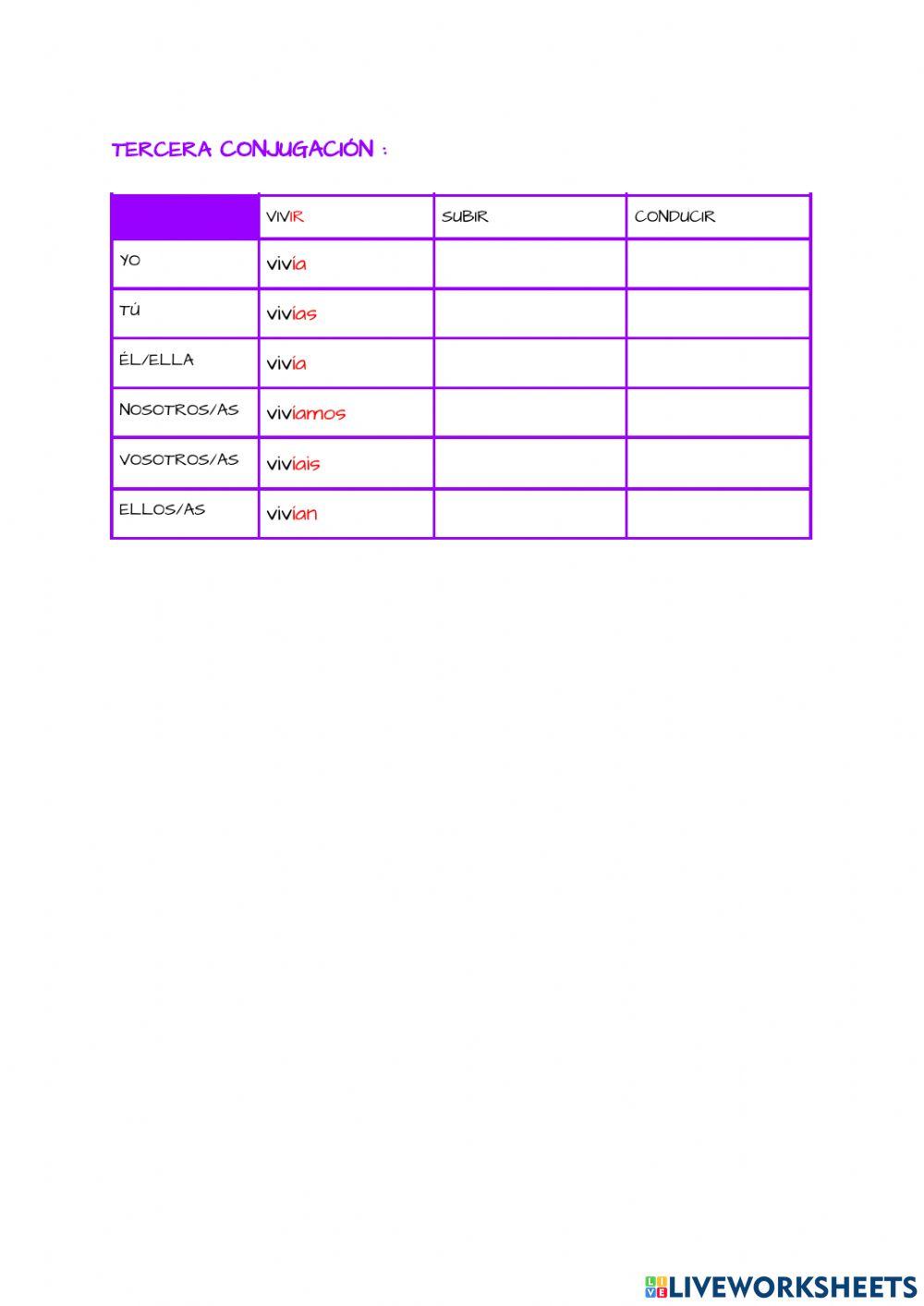 Tiempos verbales: pasado
