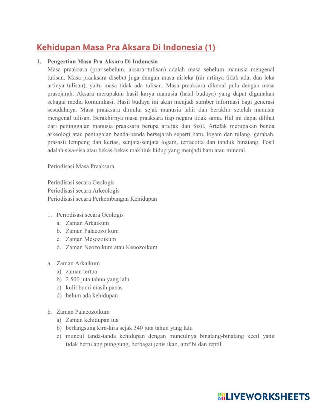 LKPD Kehidupan Maka Pra aksara (1)