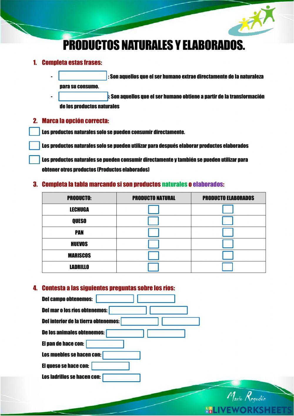 Productos Naturales y Elaborados