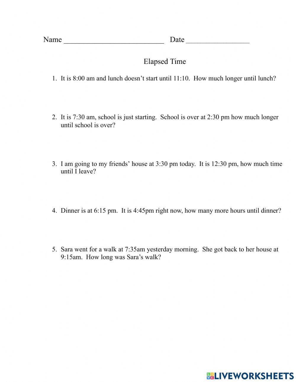 6464789 | Elapsed Time Word Problems | Joan Verica |