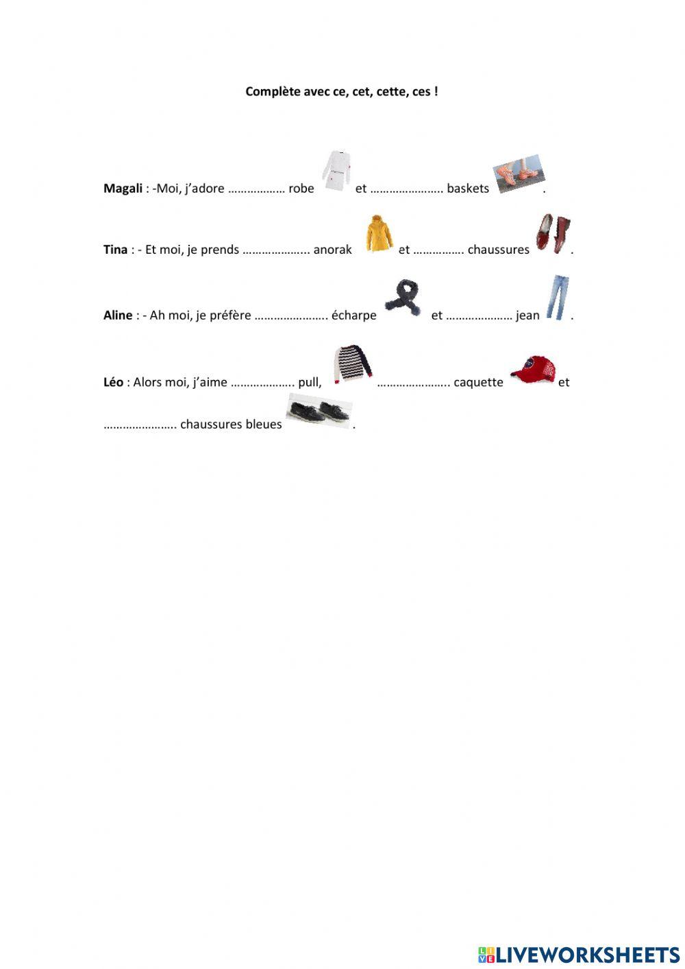 Adjectifs demonstratis 1