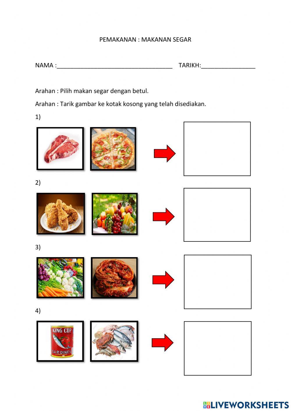 Pemilihan makanan segar