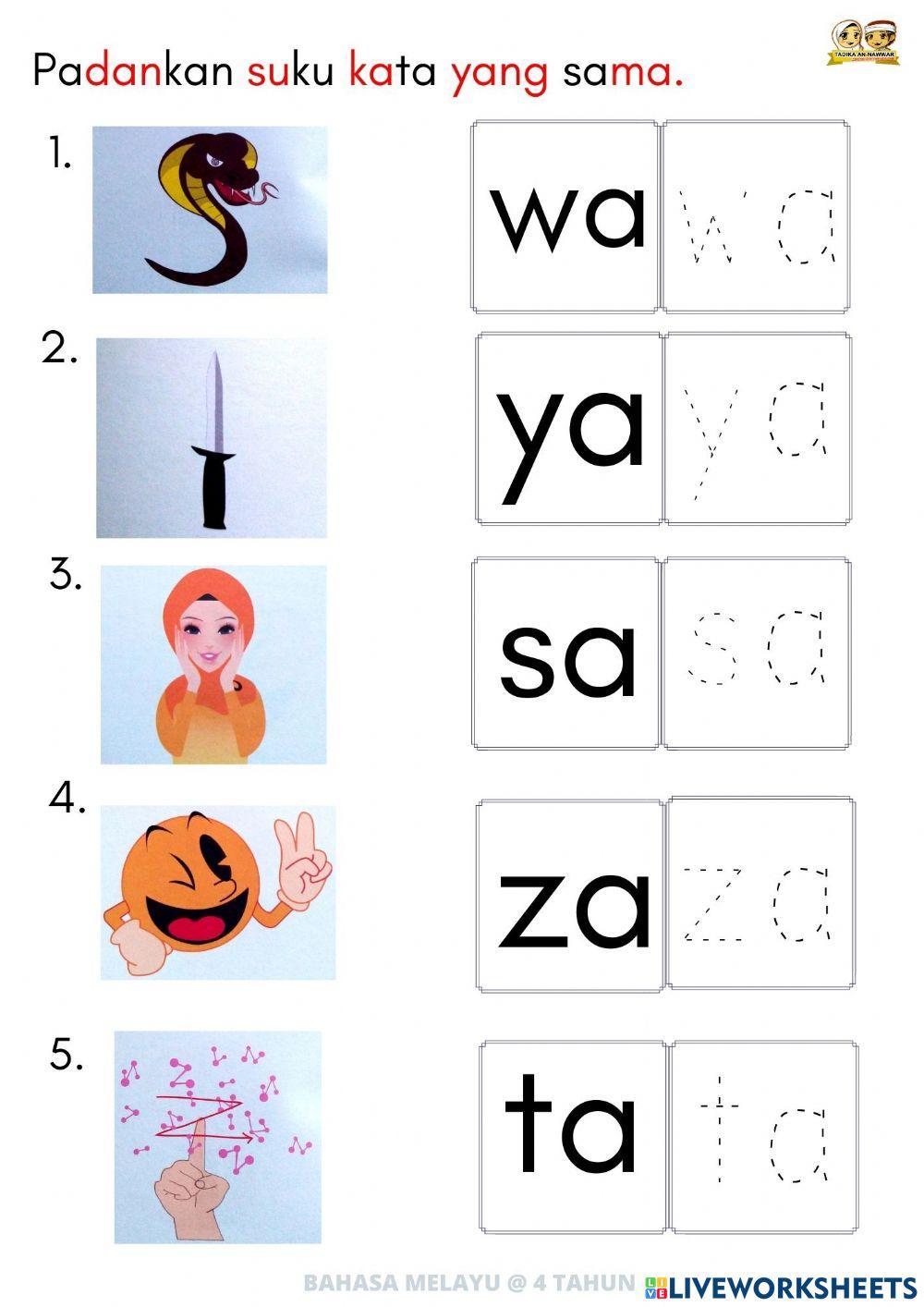 Bm : suku kata terbuka 6 (4THN)