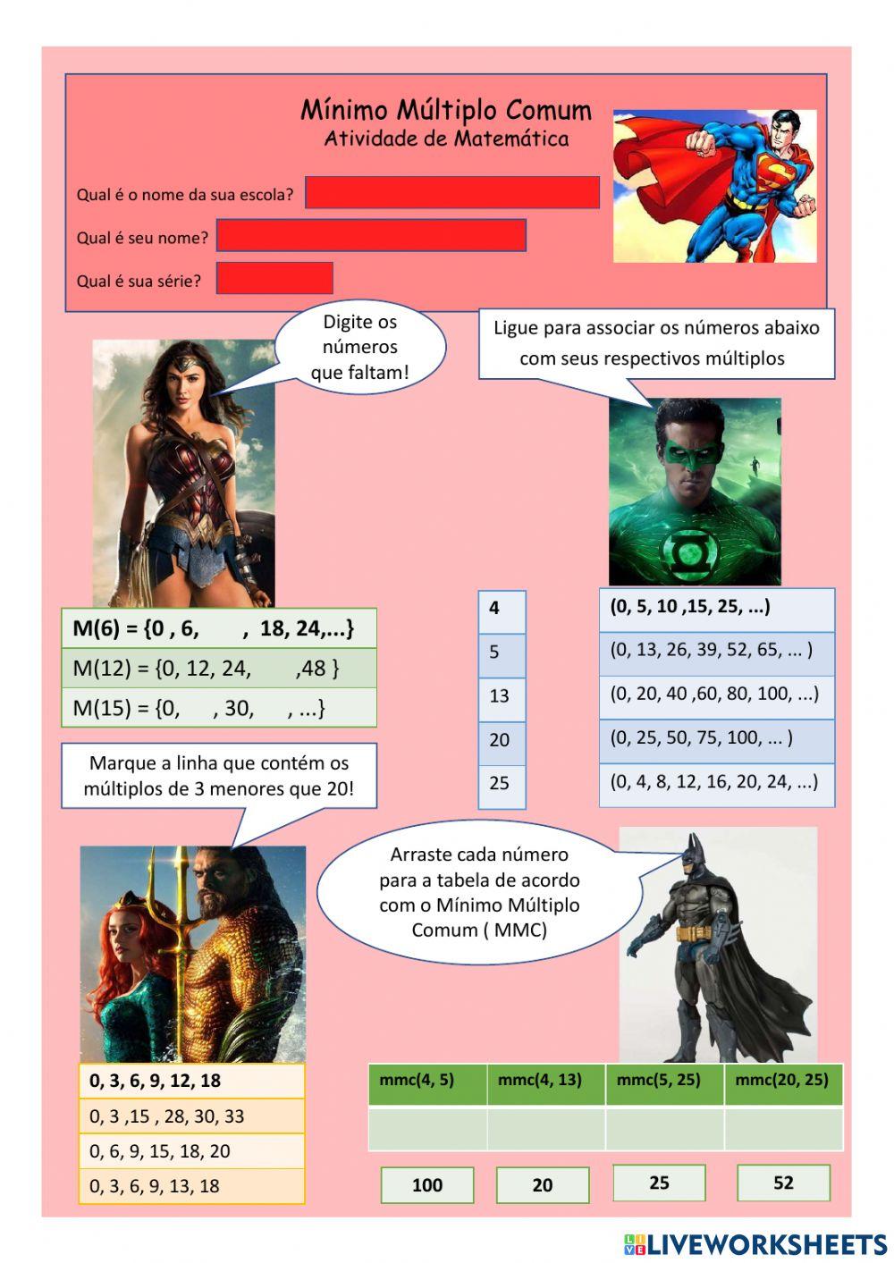 Mínimo Múltiplo Comum