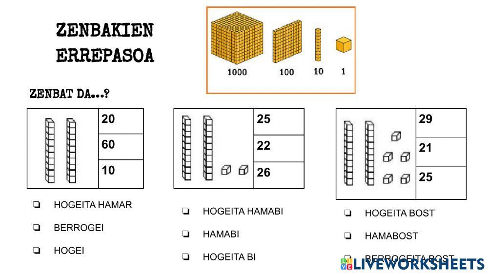10-50 zenbakiak