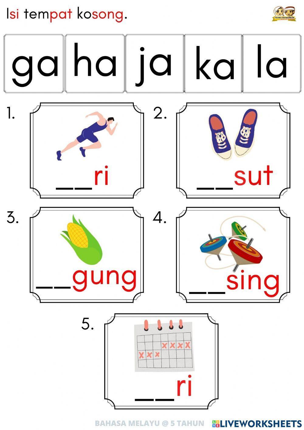 Bm : suku kata terbuka 9