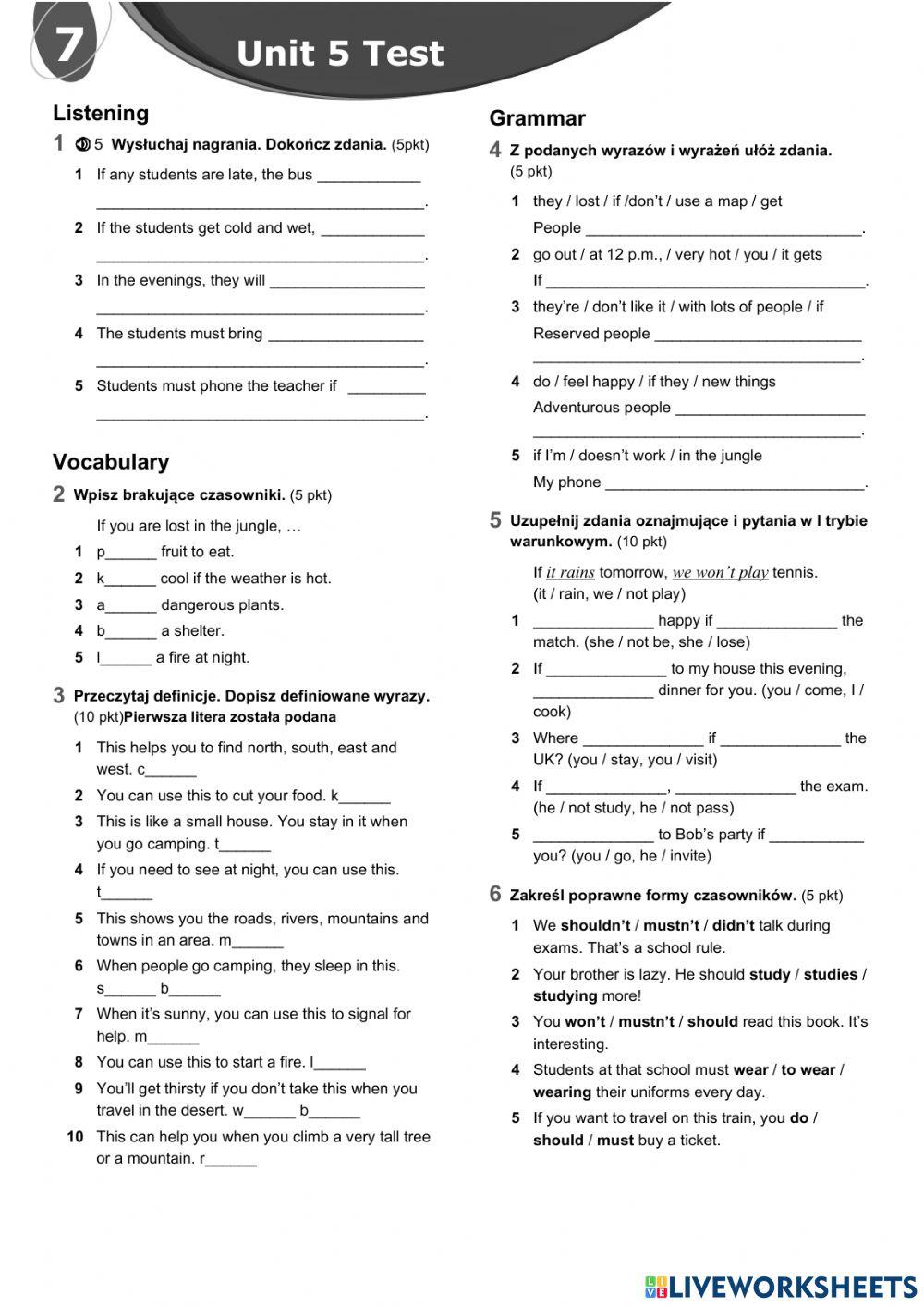 Team Up Plus Klasa 5 Pdf Team up plus 7 interactive worksheet | Live Worksheets