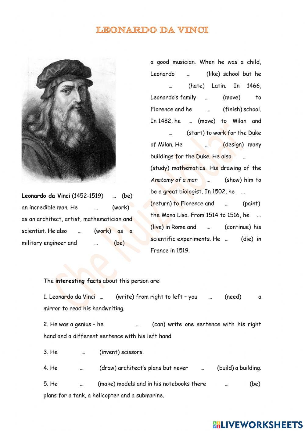 Past Simple Biographies