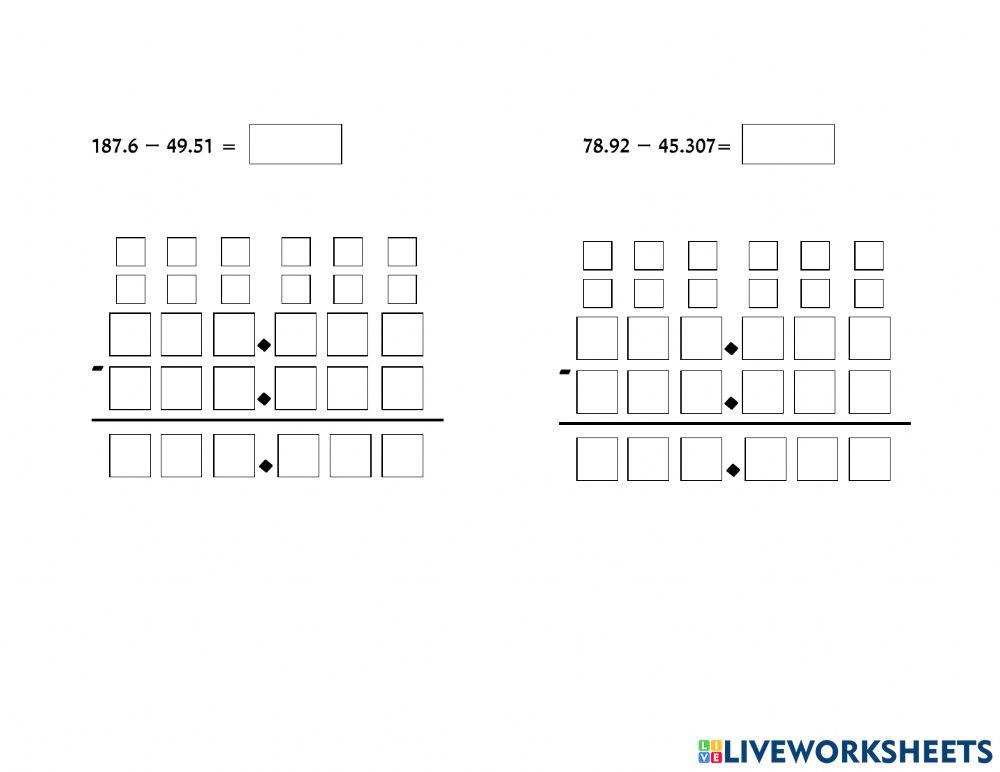 חיסור שברים