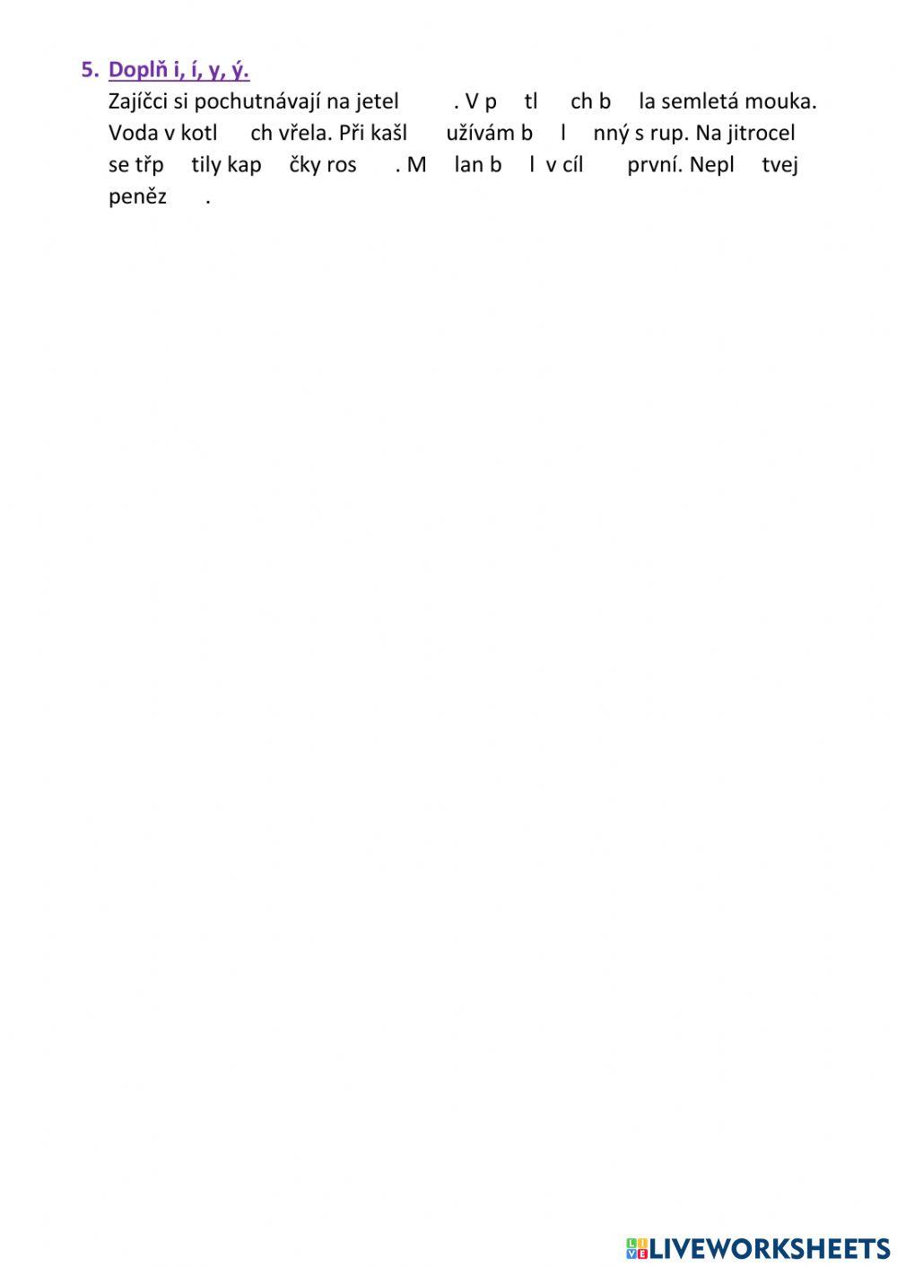 Vzory podstatných jmen