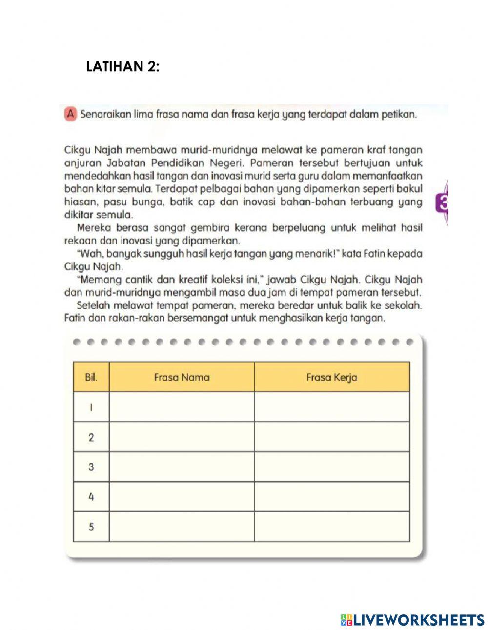 Tema 3 kerja kraftangan