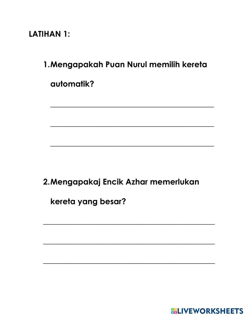 Tema 2 : KERETA NASIONAL