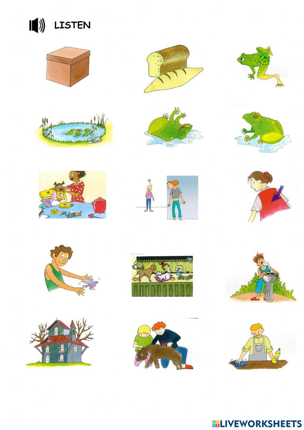 The frog vocabulary worksheet Live Worksheets