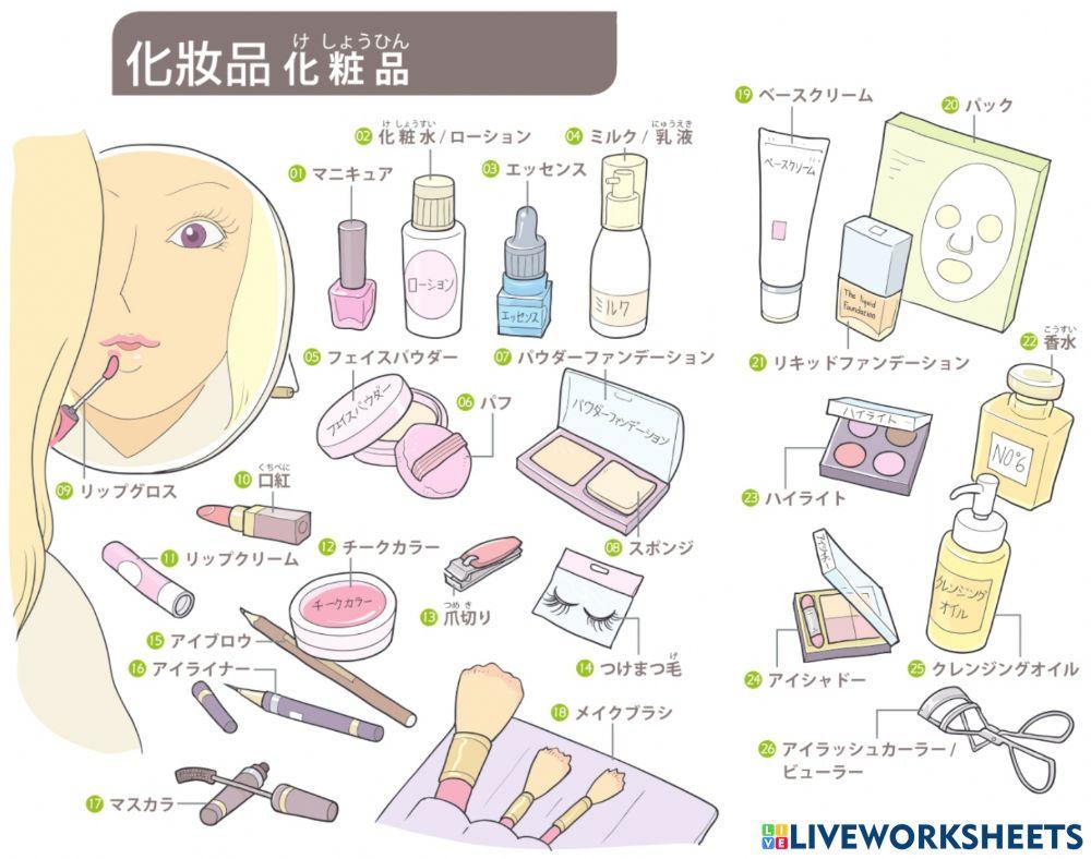 単語（化粧品）