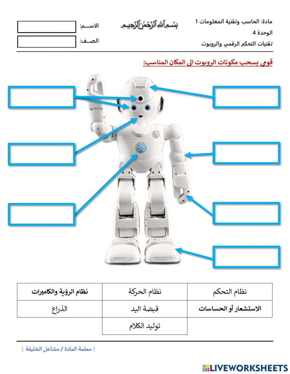مكونات الروبوت