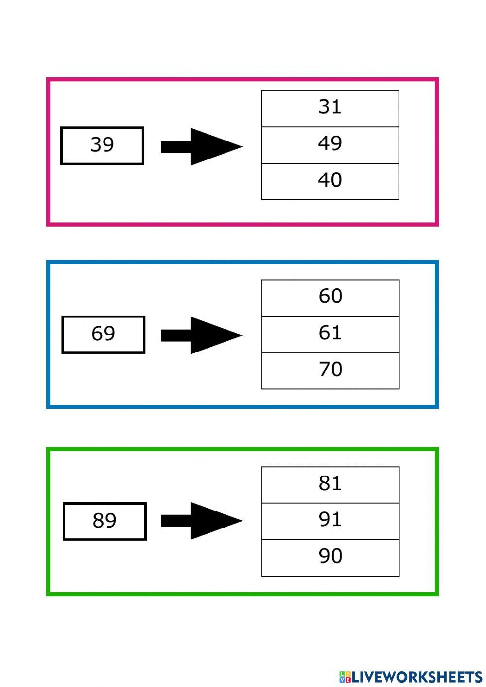 Número posterior tres xifres