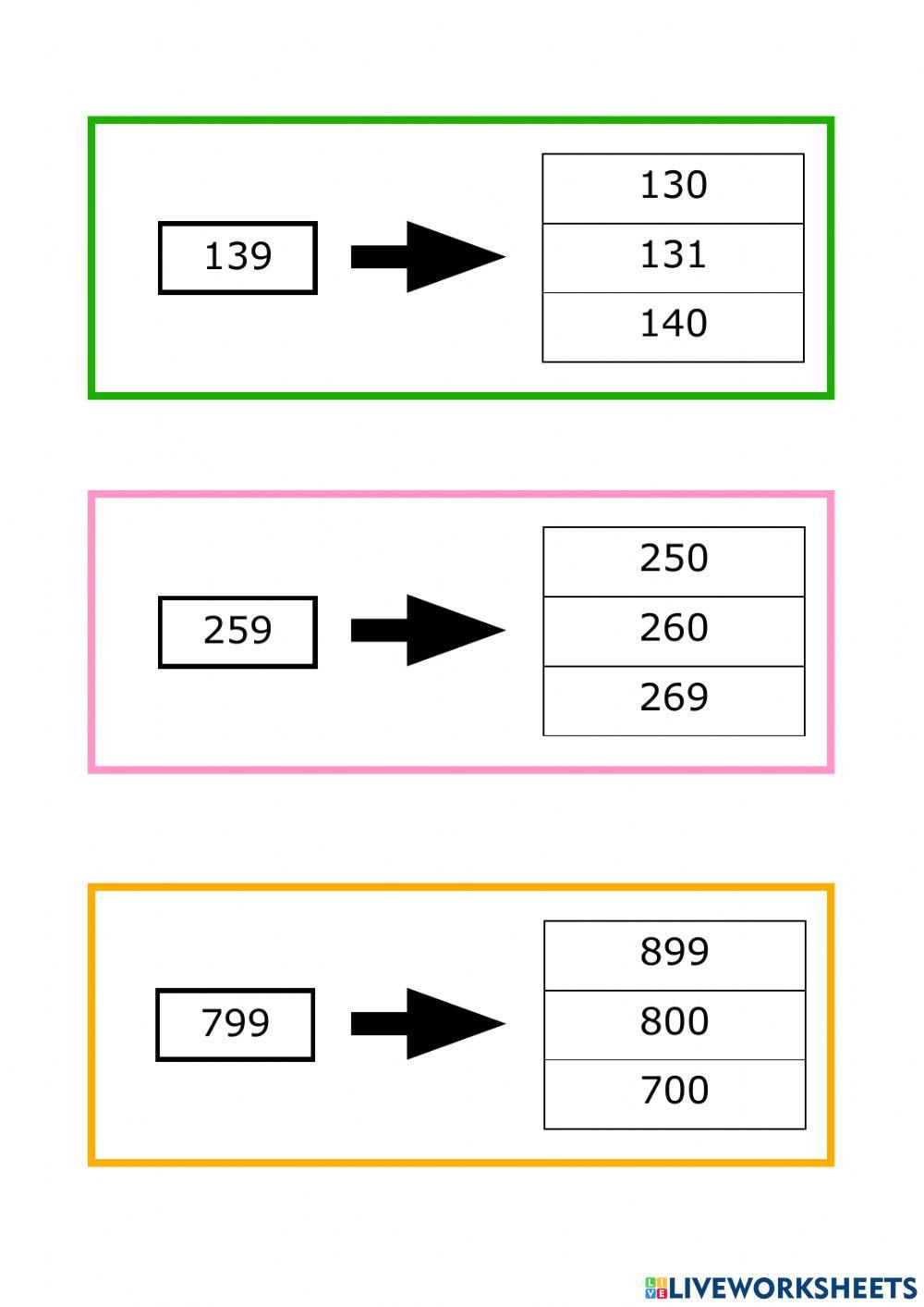 Número posterior tres xifres