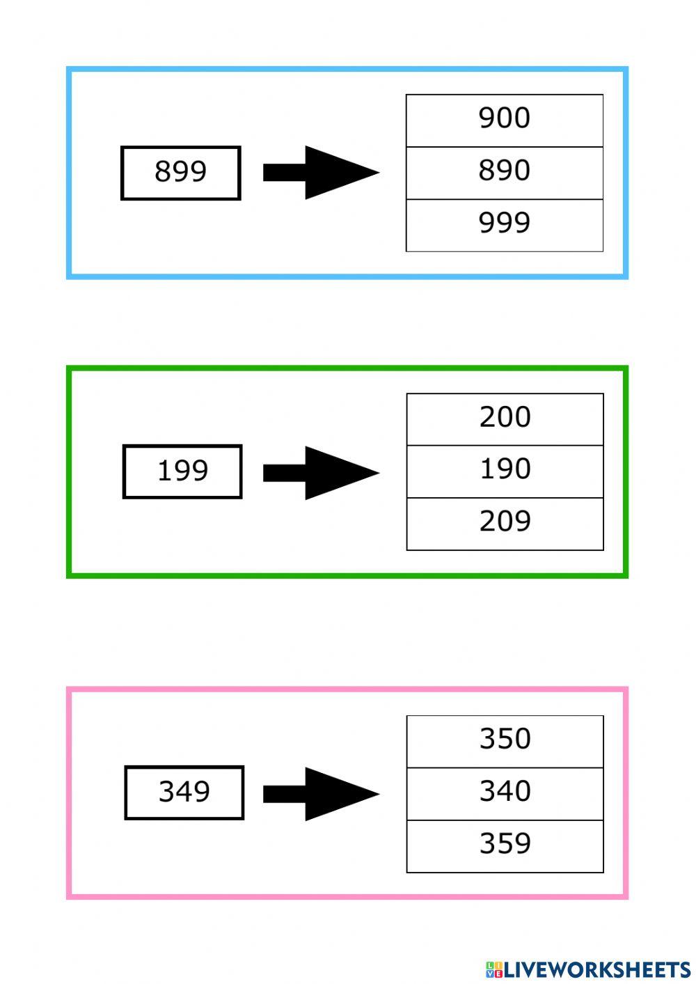 Número posterior tres xifres