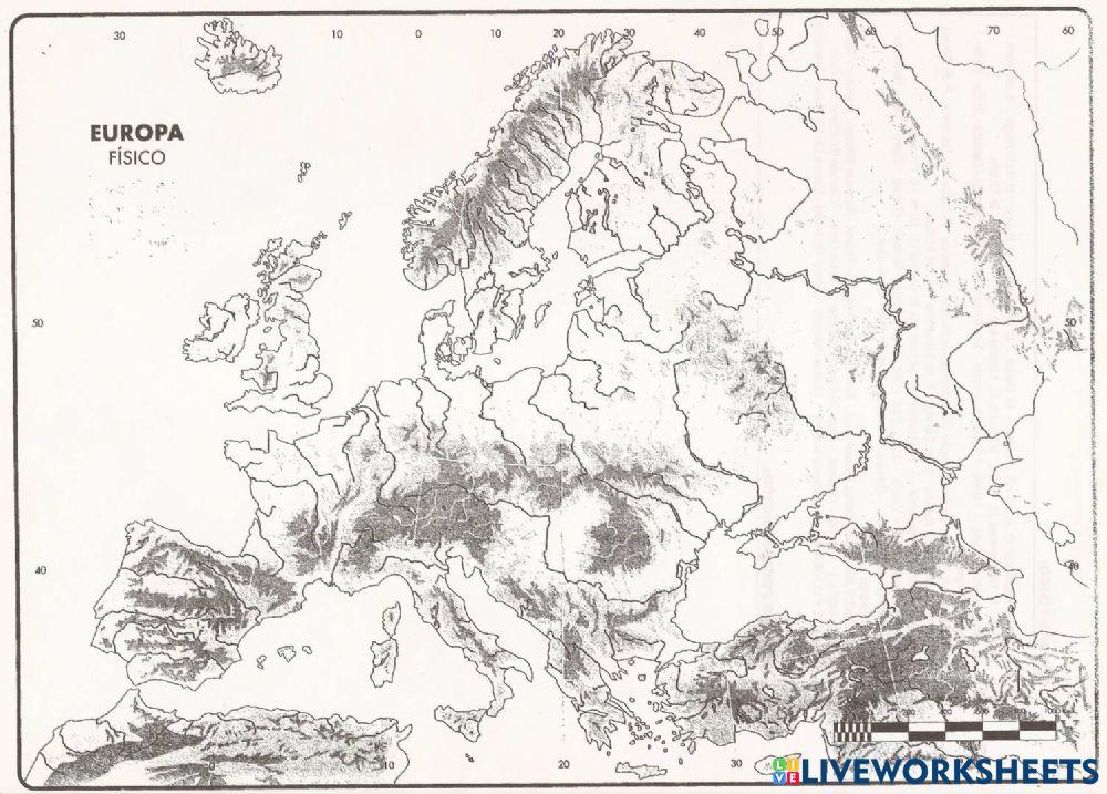 Penínsulas y ríos de Europa