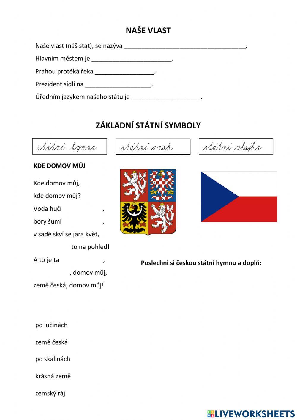 Moje vlast Česká republika