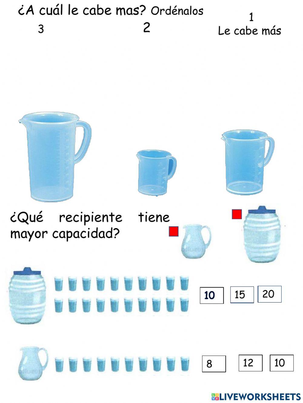 ¿A cual le cabe más?