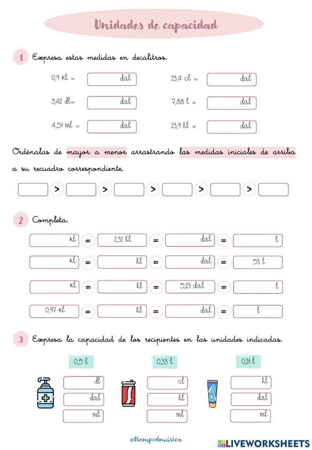 Unidades de capacidad