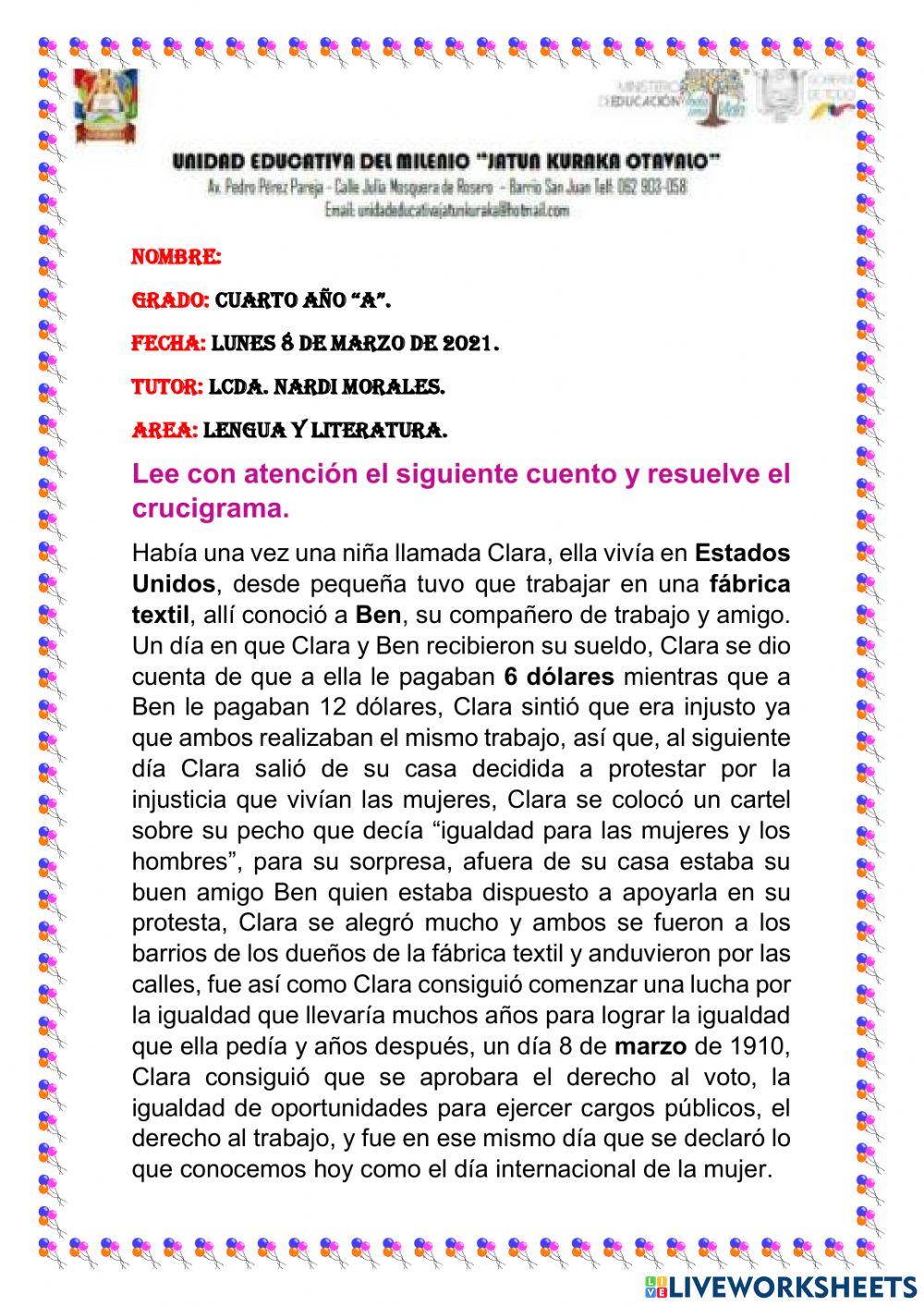 Dia internacional de la mujer