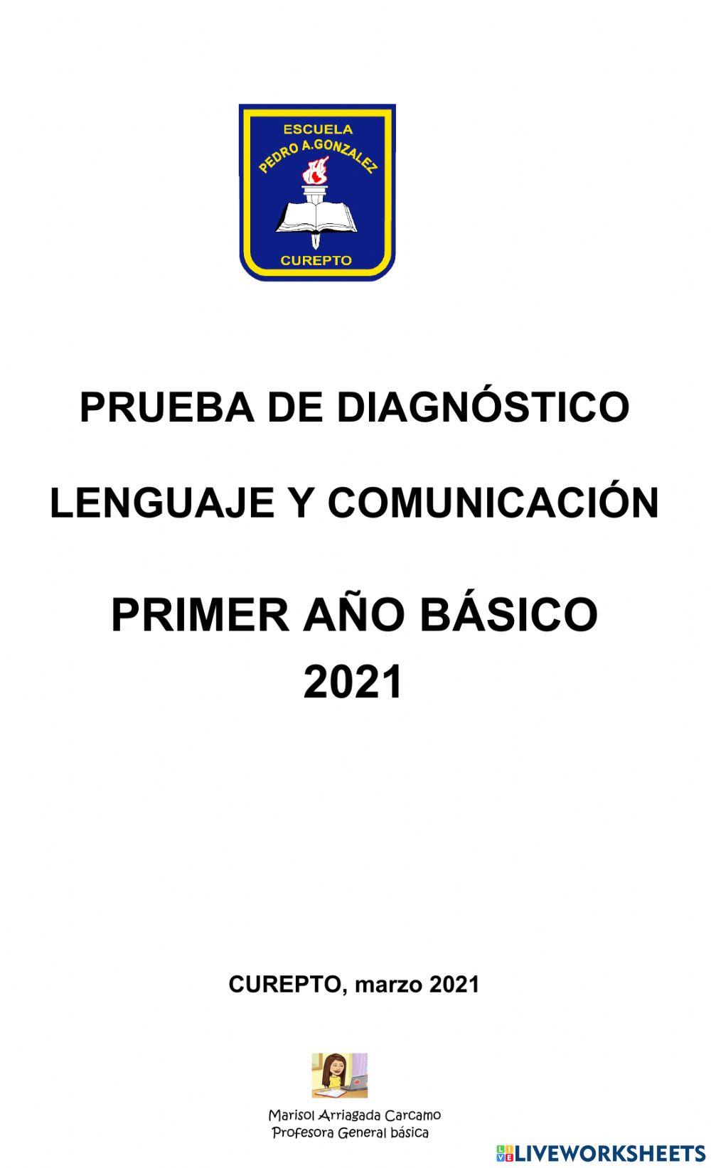 Evaluación diagnostica lenguaje