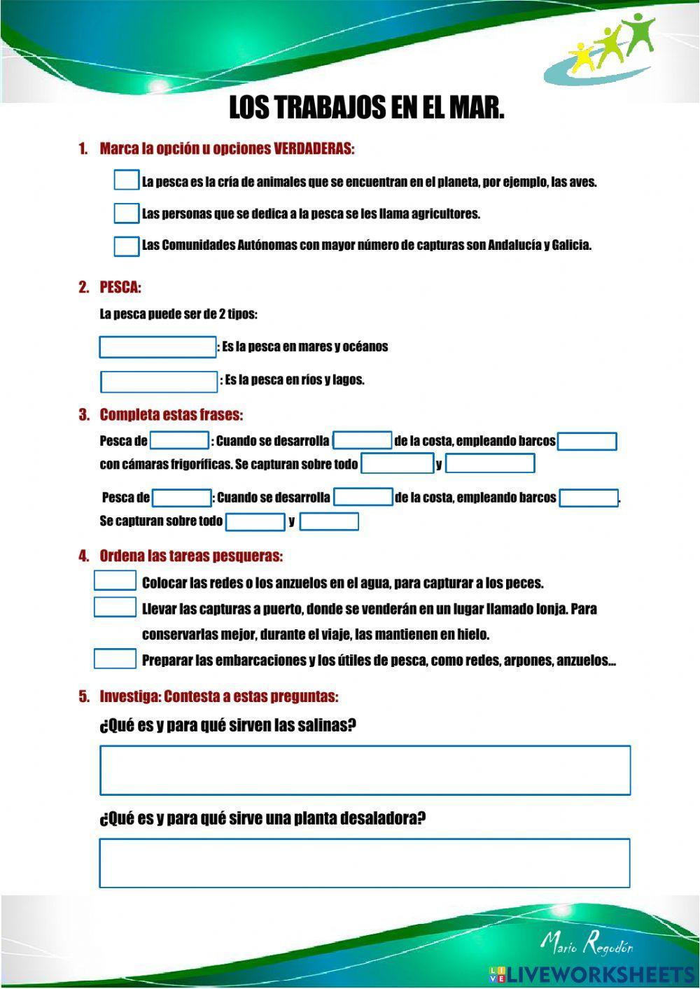 Los trabajos del mar