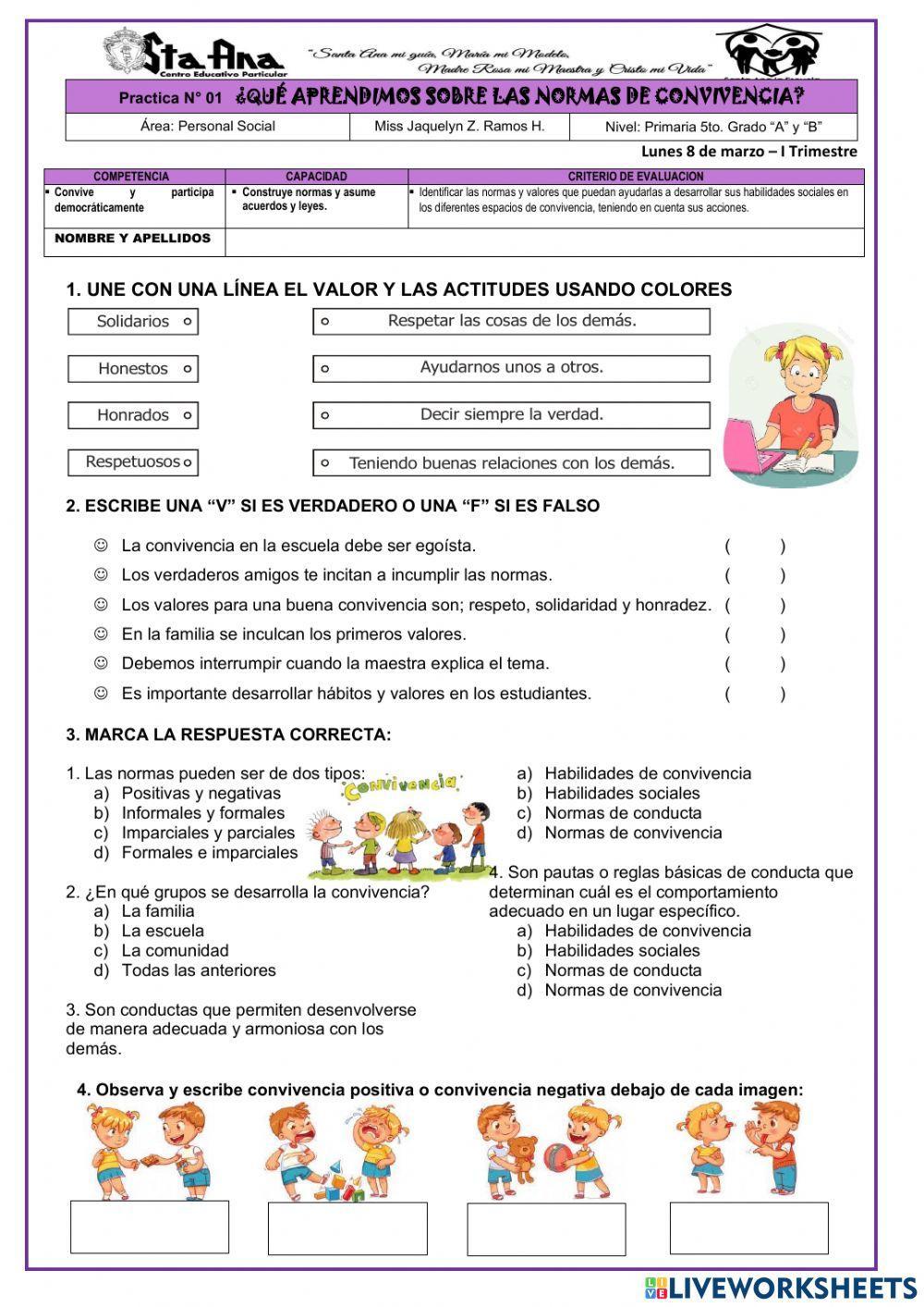 NORMAS Y ESPACIOS DE CONVIVENCIA