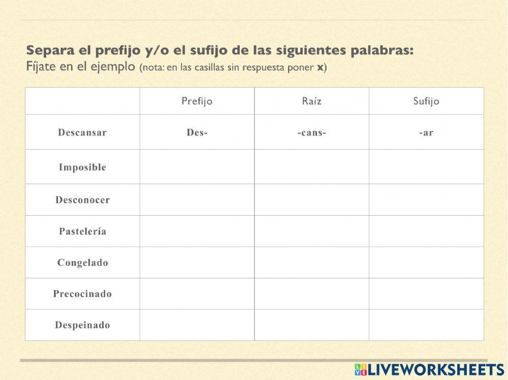 Examen de Lengua 1 (Segunda Parte)