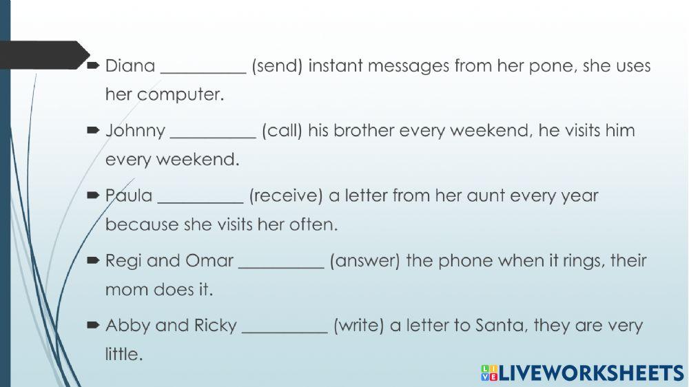 Spelling and grammar review 2nd trim