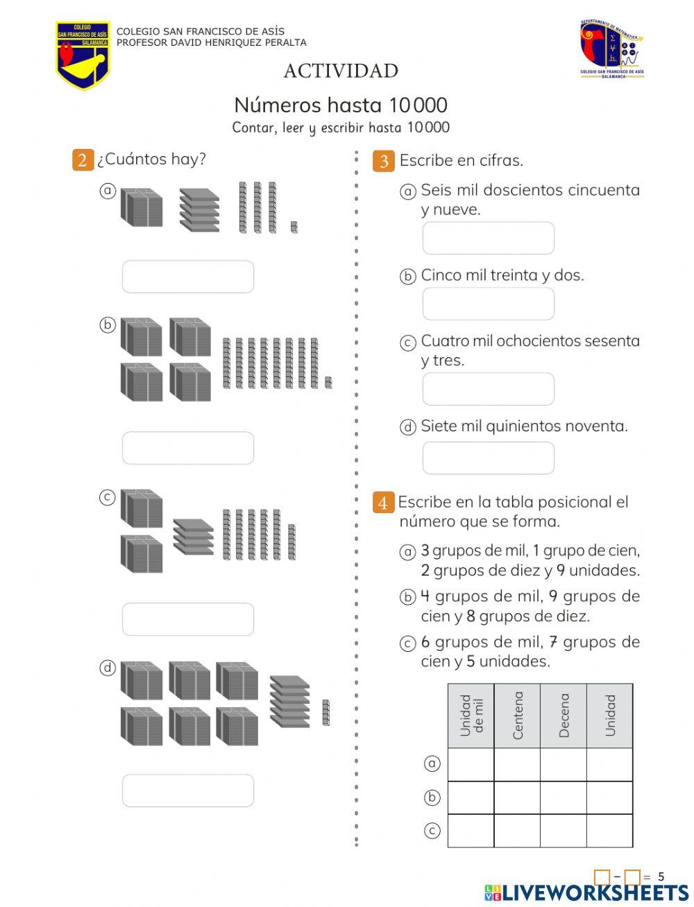 Números hasta 10.000