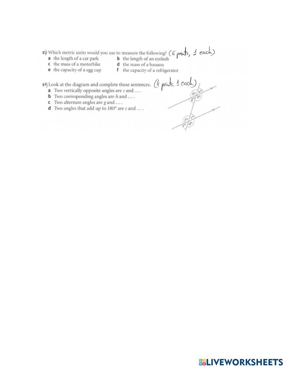 Maths S8 2nd Term Exam