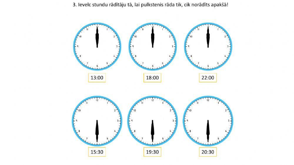 Laika mēri 3. Digitālais pulkstenis.