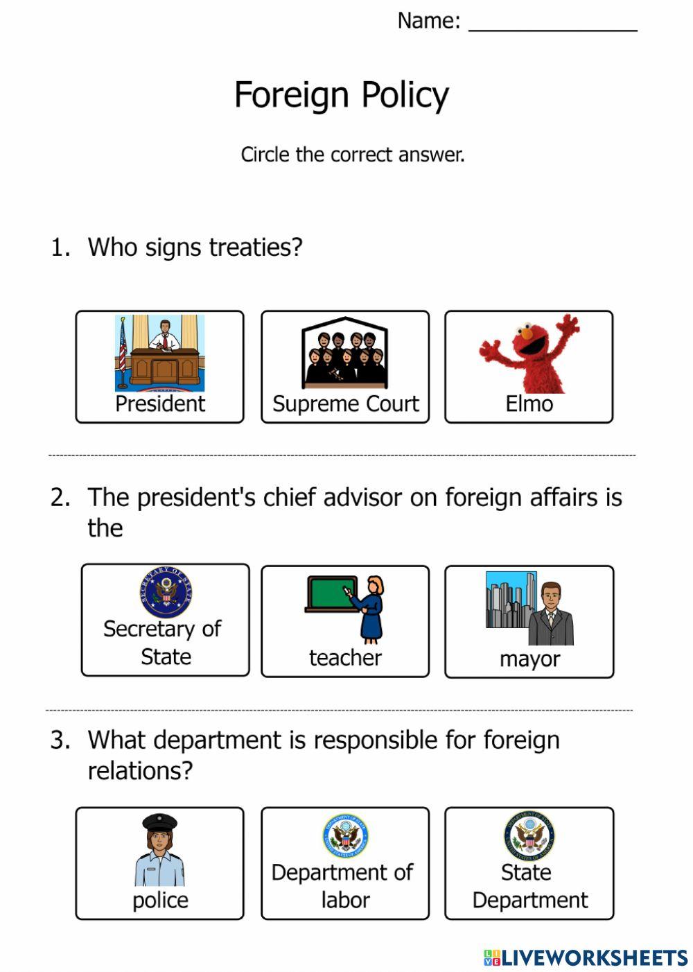 Foreign Policy Quiz