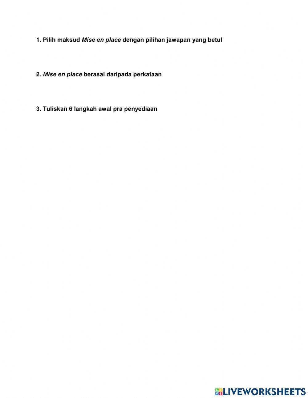 Bahan-bahan penyediaan hidangan puding