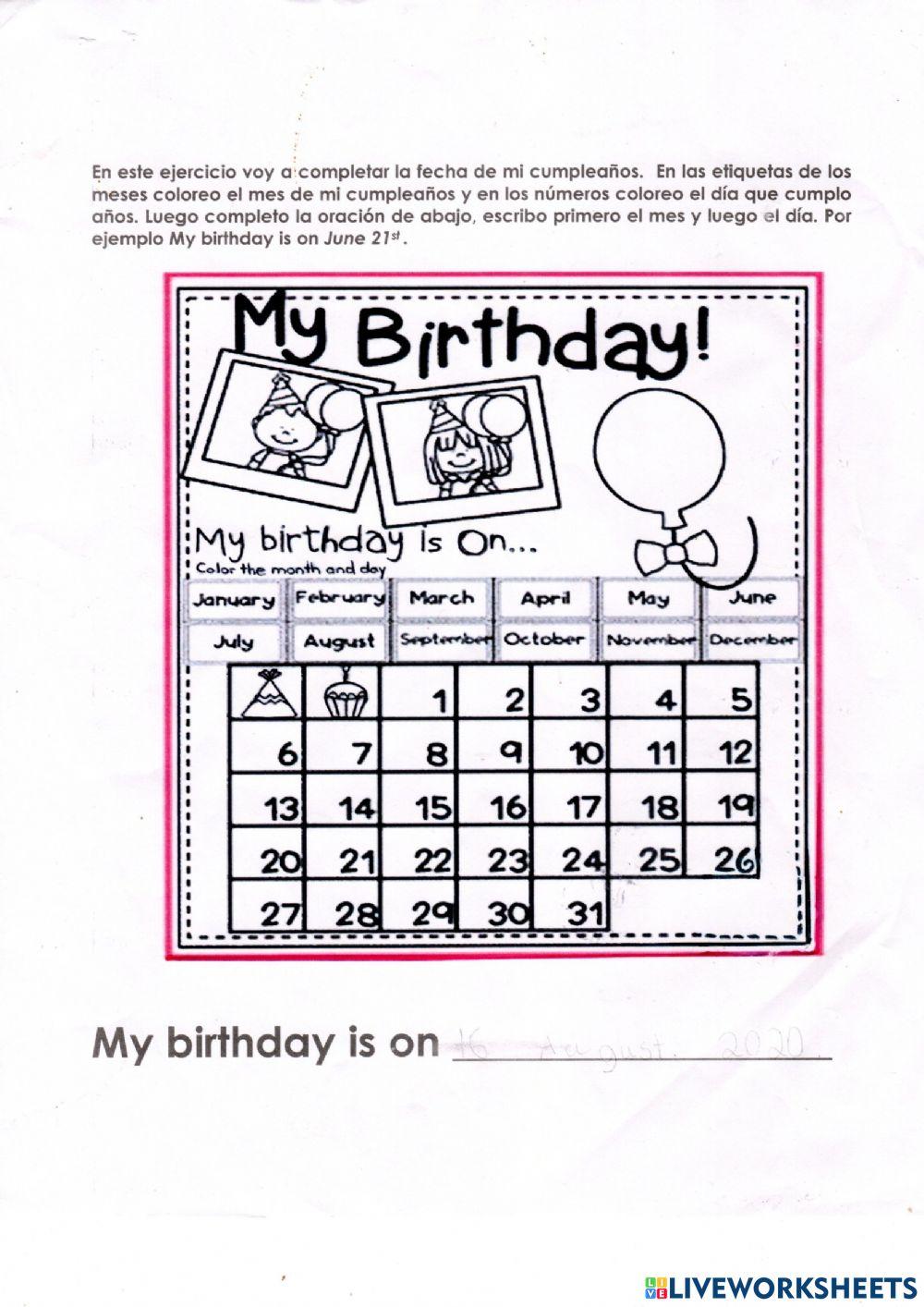 When is your birthday
