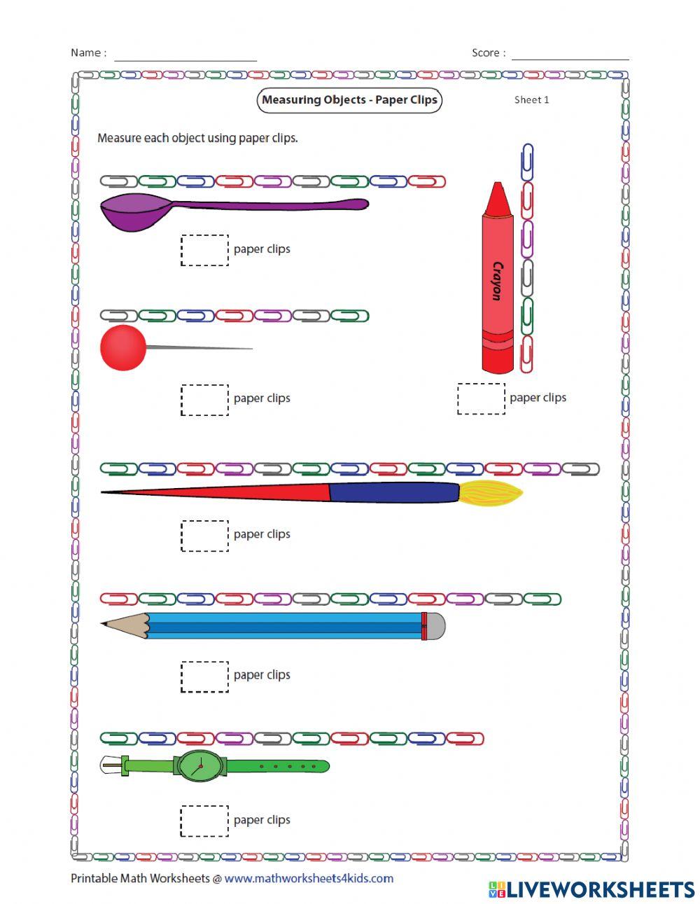 Measurement Finding The Length Of An Object Using Non standard Units Measurement Finding The Length Of An Object Using Non standard Units
