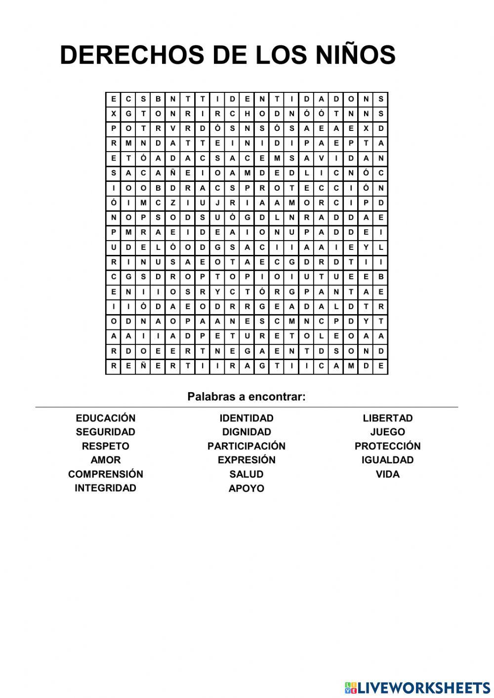 Derechos  y responsabildades de los niños