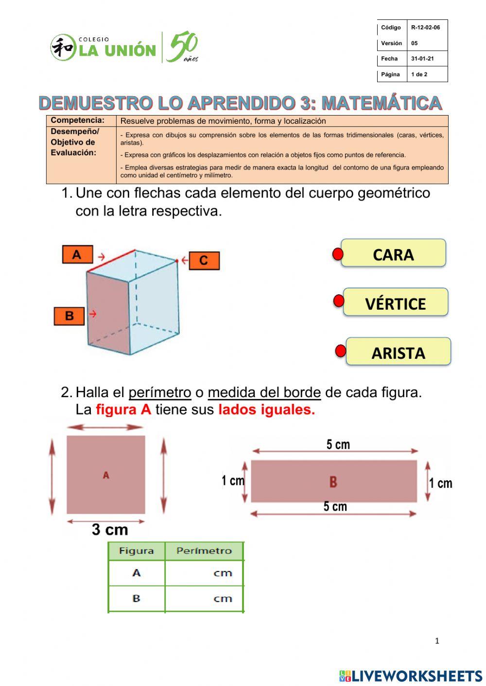Demuestro lo aprendido (3)-4to grado