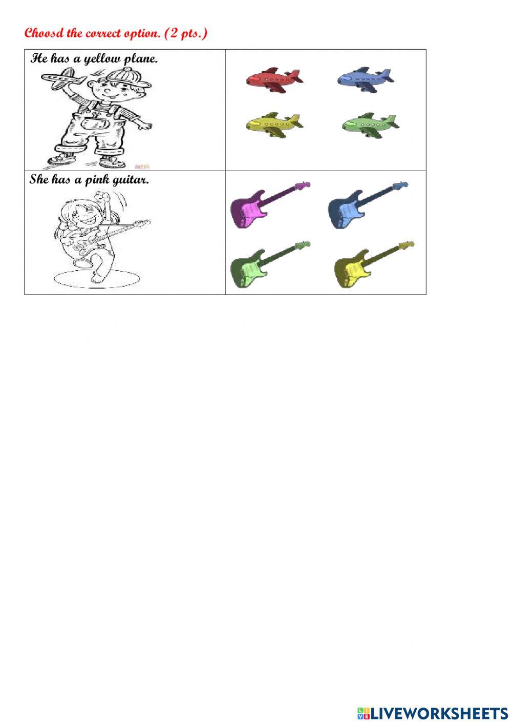 English exam 3rd grade 2 term