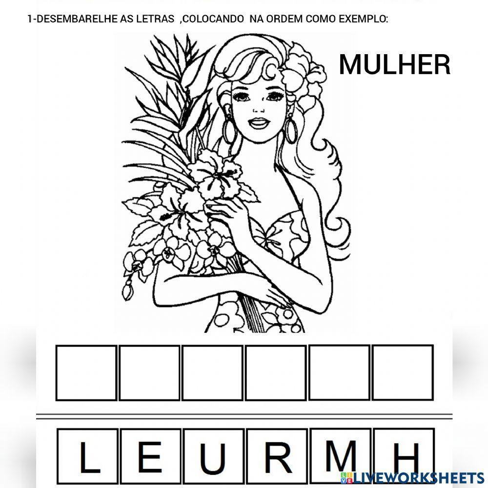 Atividade dia internacional da Mulher