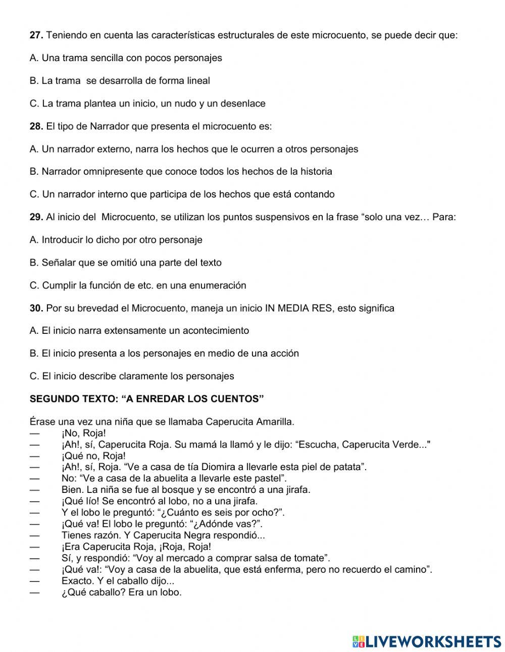 evaluaci-n-plan-lector-worksheet-live-worksheets