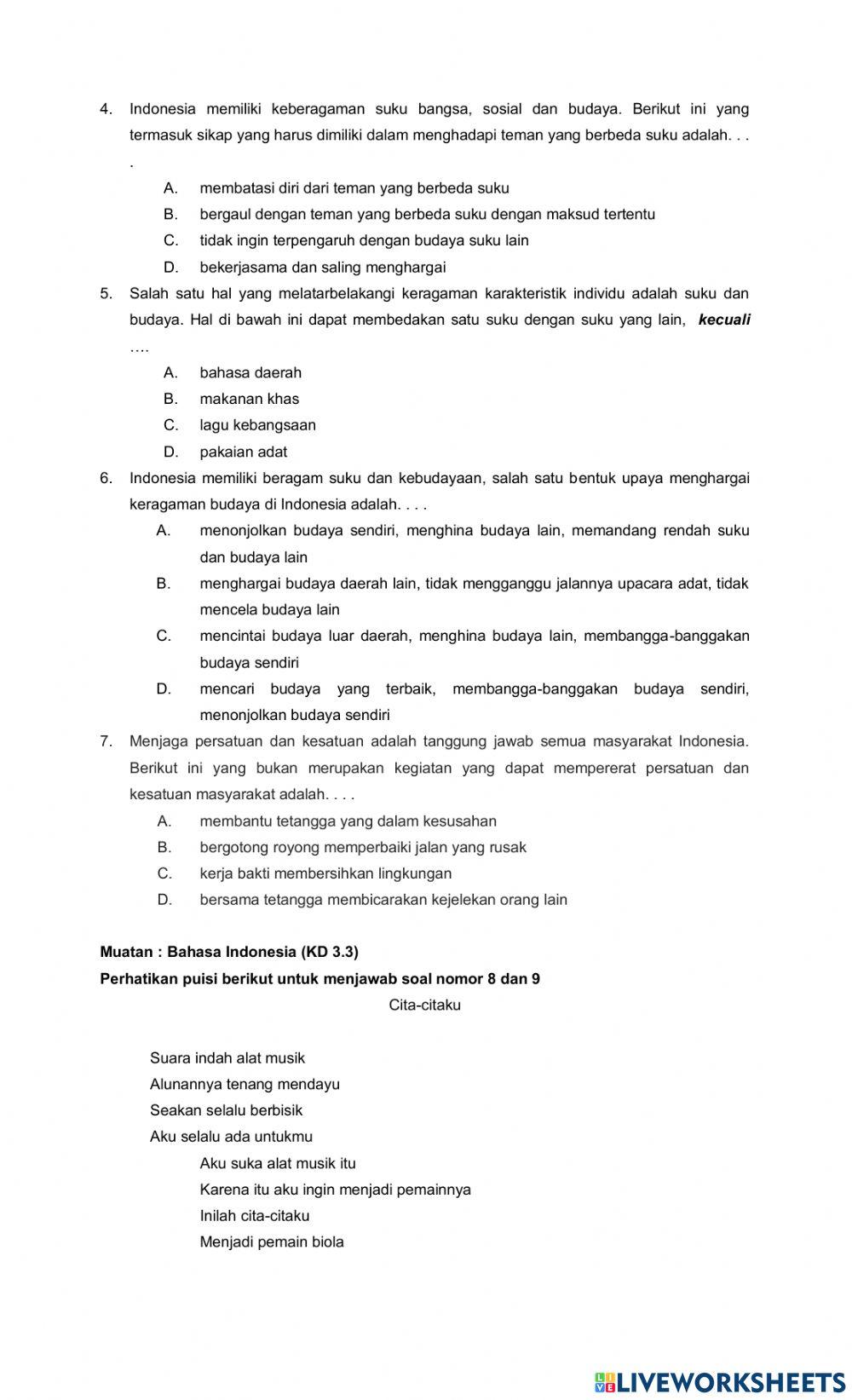 PTS genap matematika kelas 4