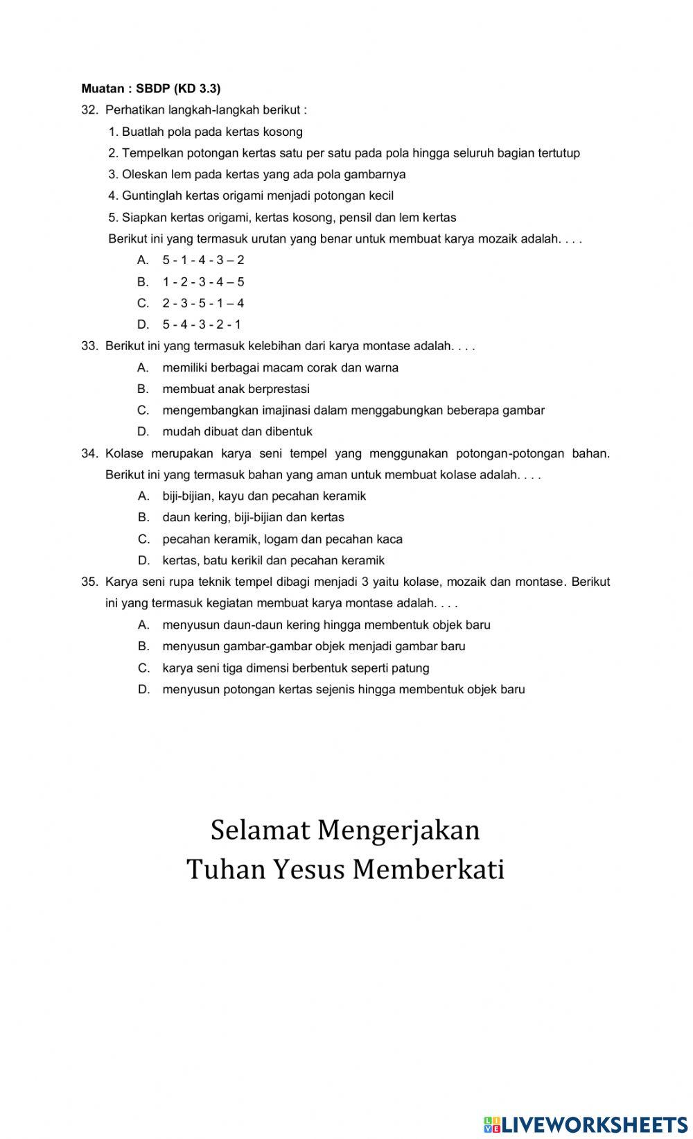PTS genap matematika kelas 4
